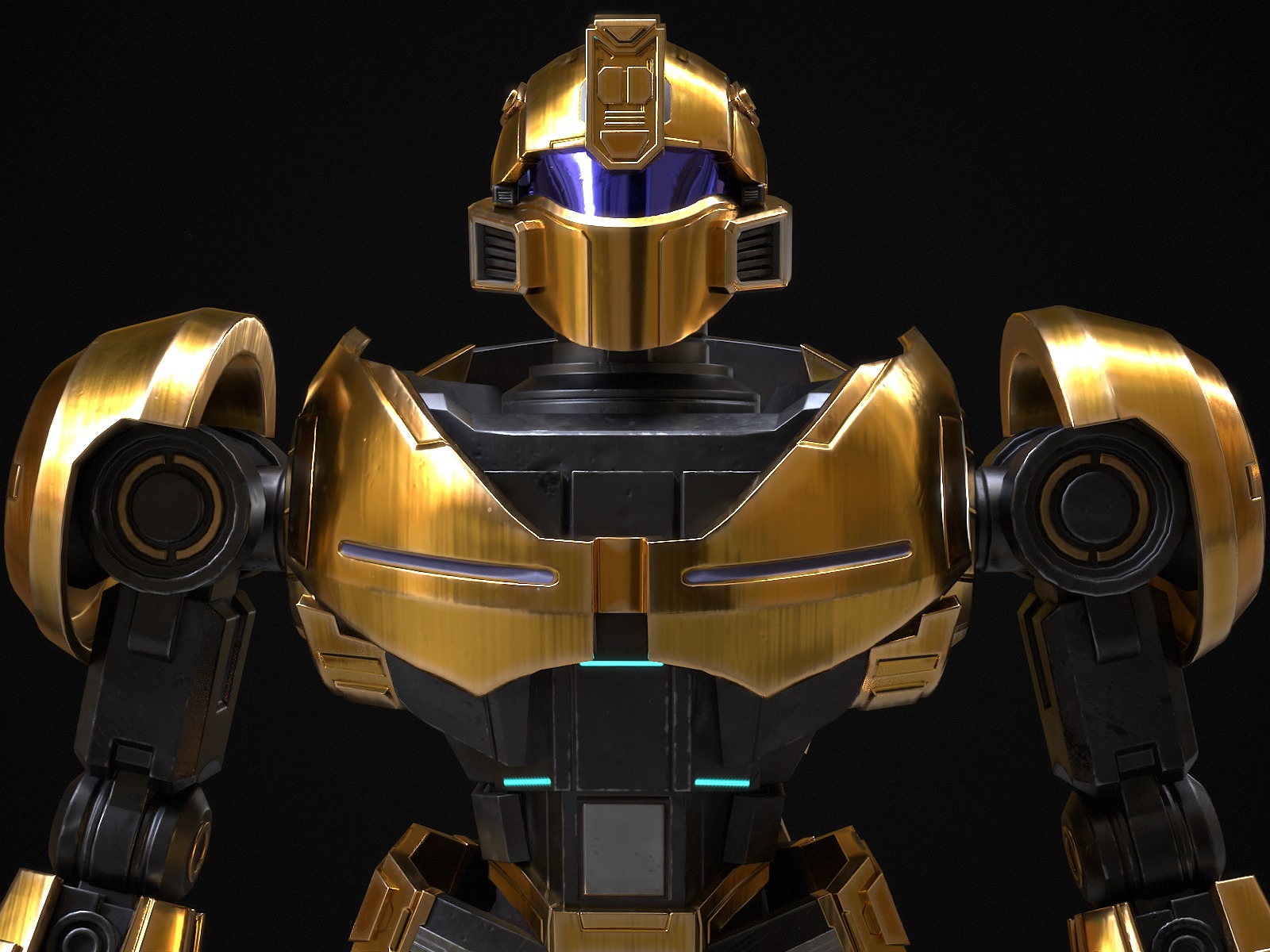 Bumblebee Low-poly 3D model_37