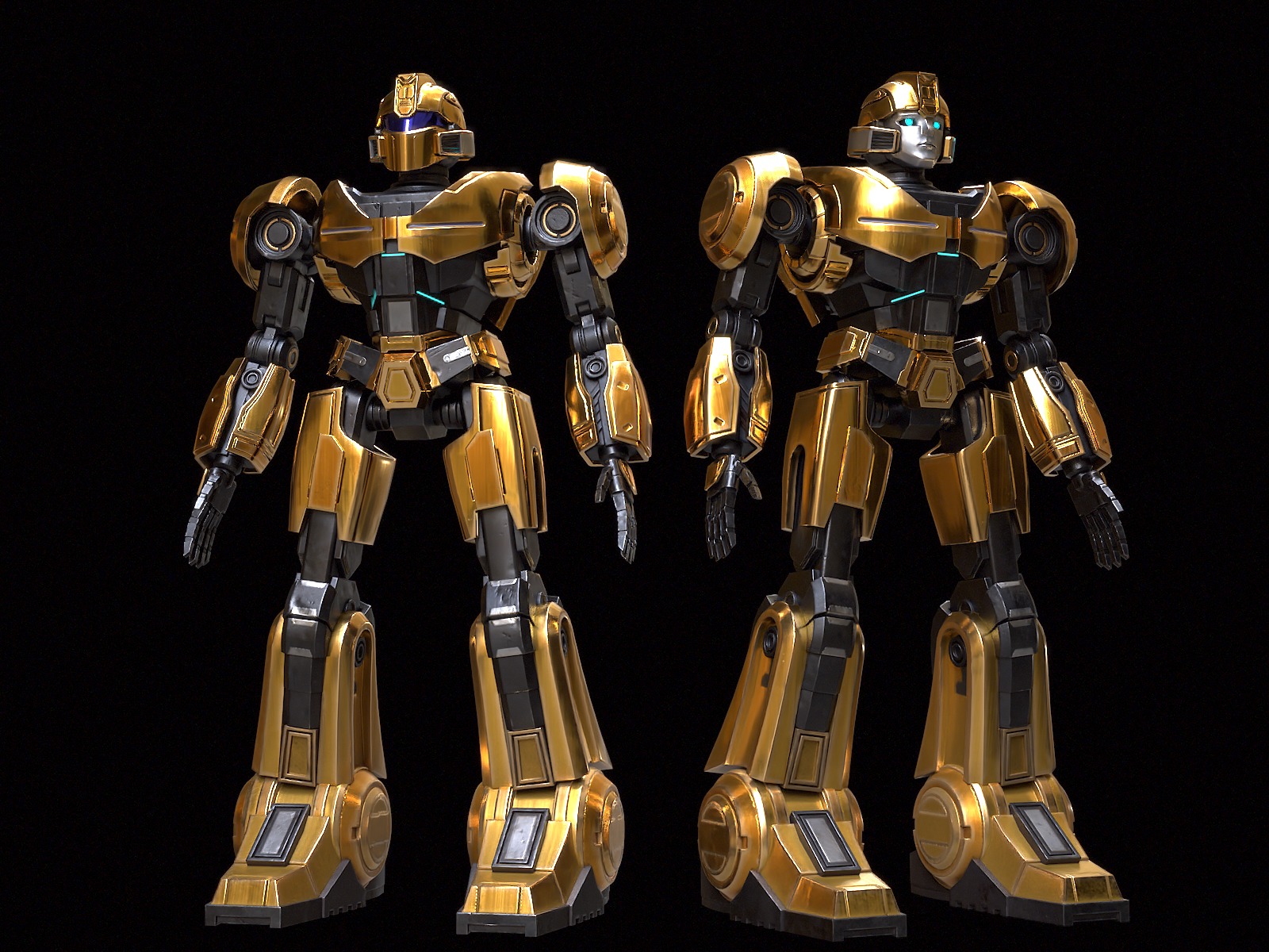 Bumblebee Low-poly 3D model_42
