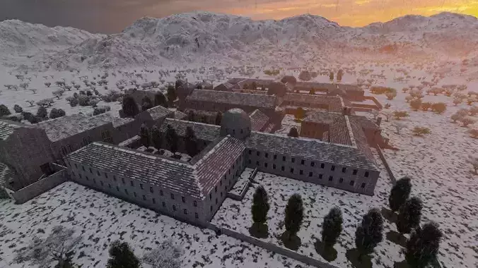 Historical church-Ancient church-Temple 3D model
