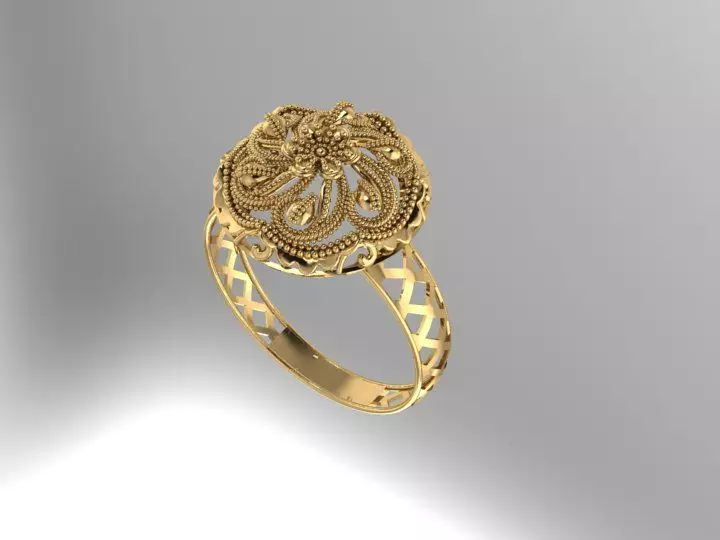 Gold Ring 12 3D print model