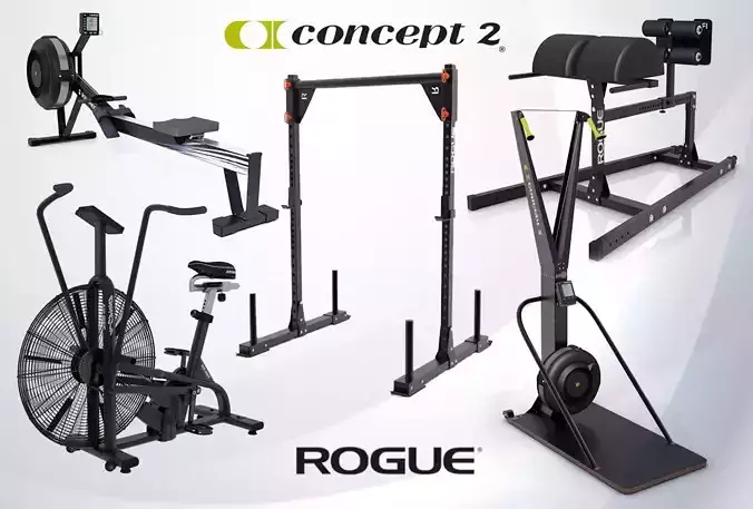 Crossfit Machine Collection 3D model