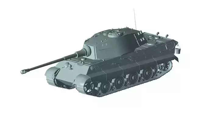 Tiger 2 Tank 3D model
