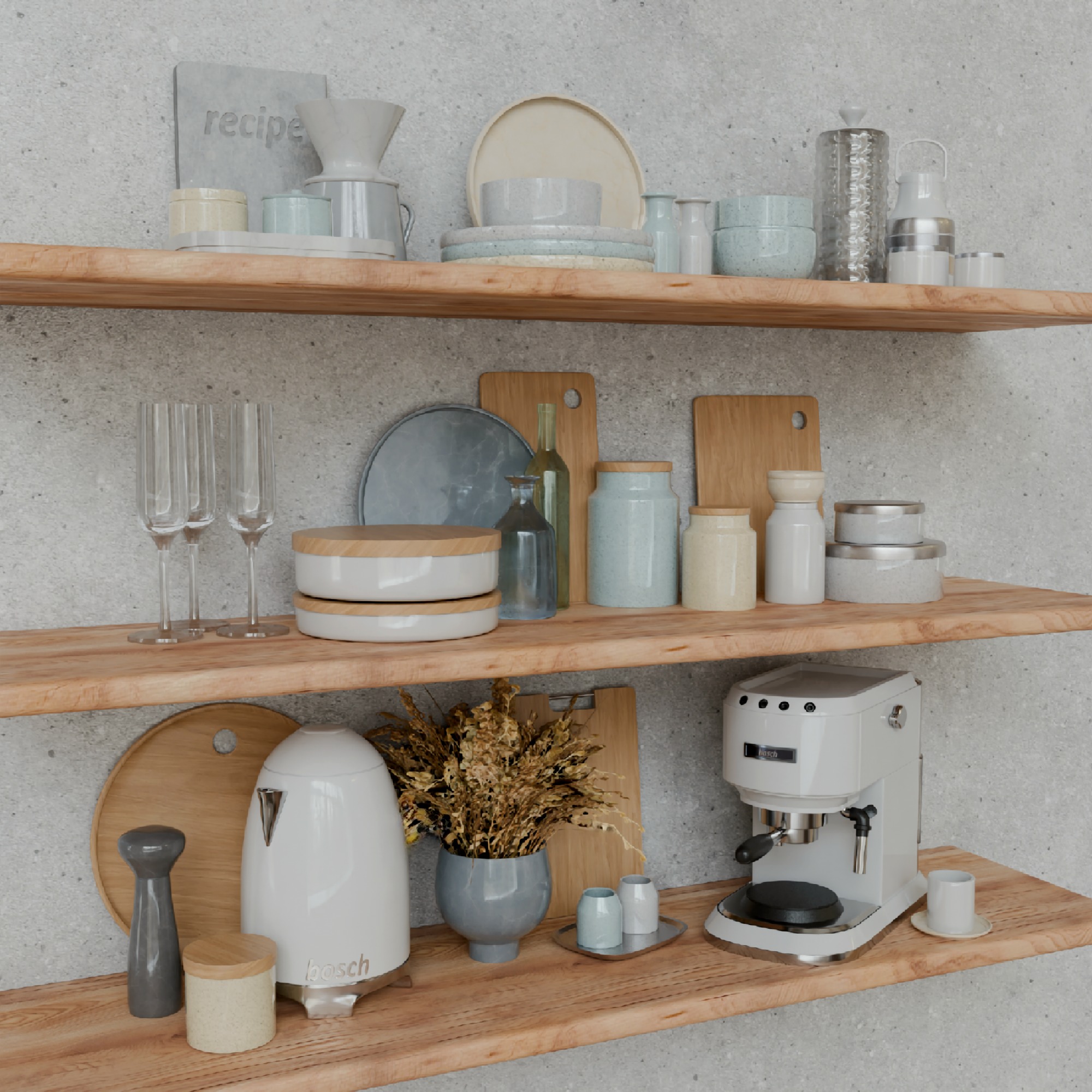kitchen accessories 3D model_3