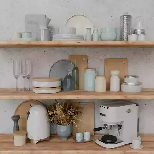 kitchen accessories 3D model