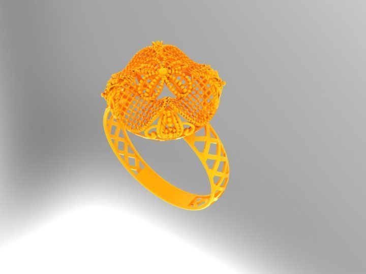 Gold Ring 13 3D print model_3
