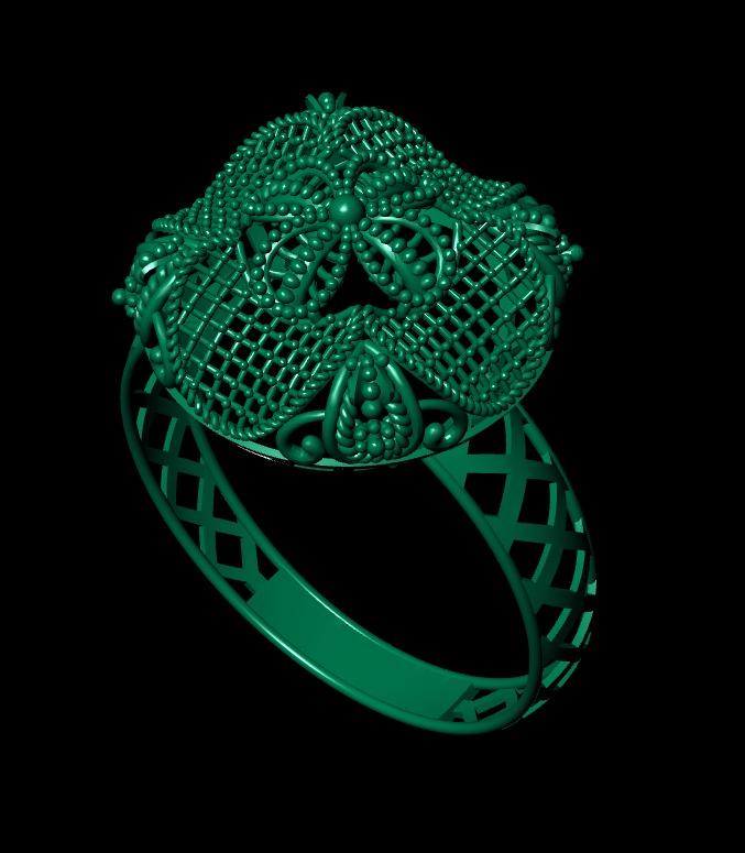 Gold Ring 13 3D print model_4