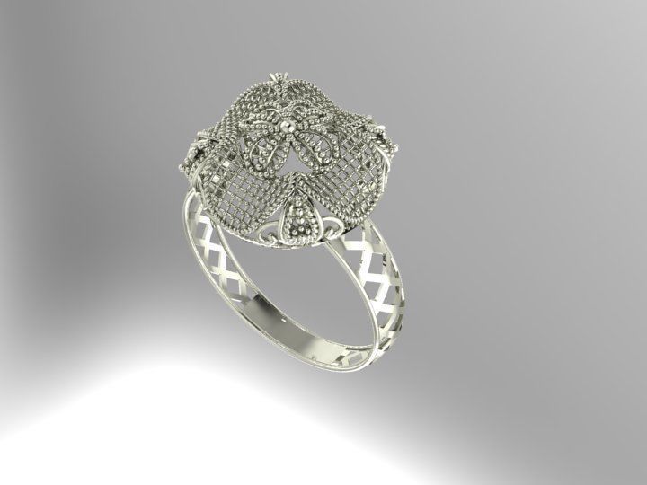 Gold Ring 13 3D print model_1