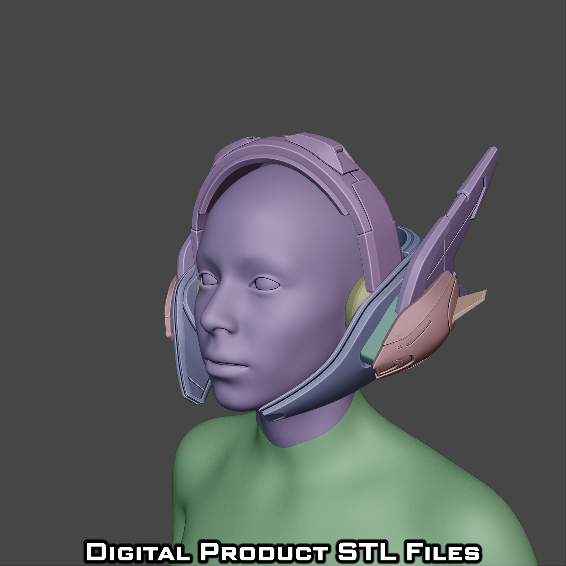 Si Fi Juno Space Ranger Helmet Overwatch 2 3D print model_15