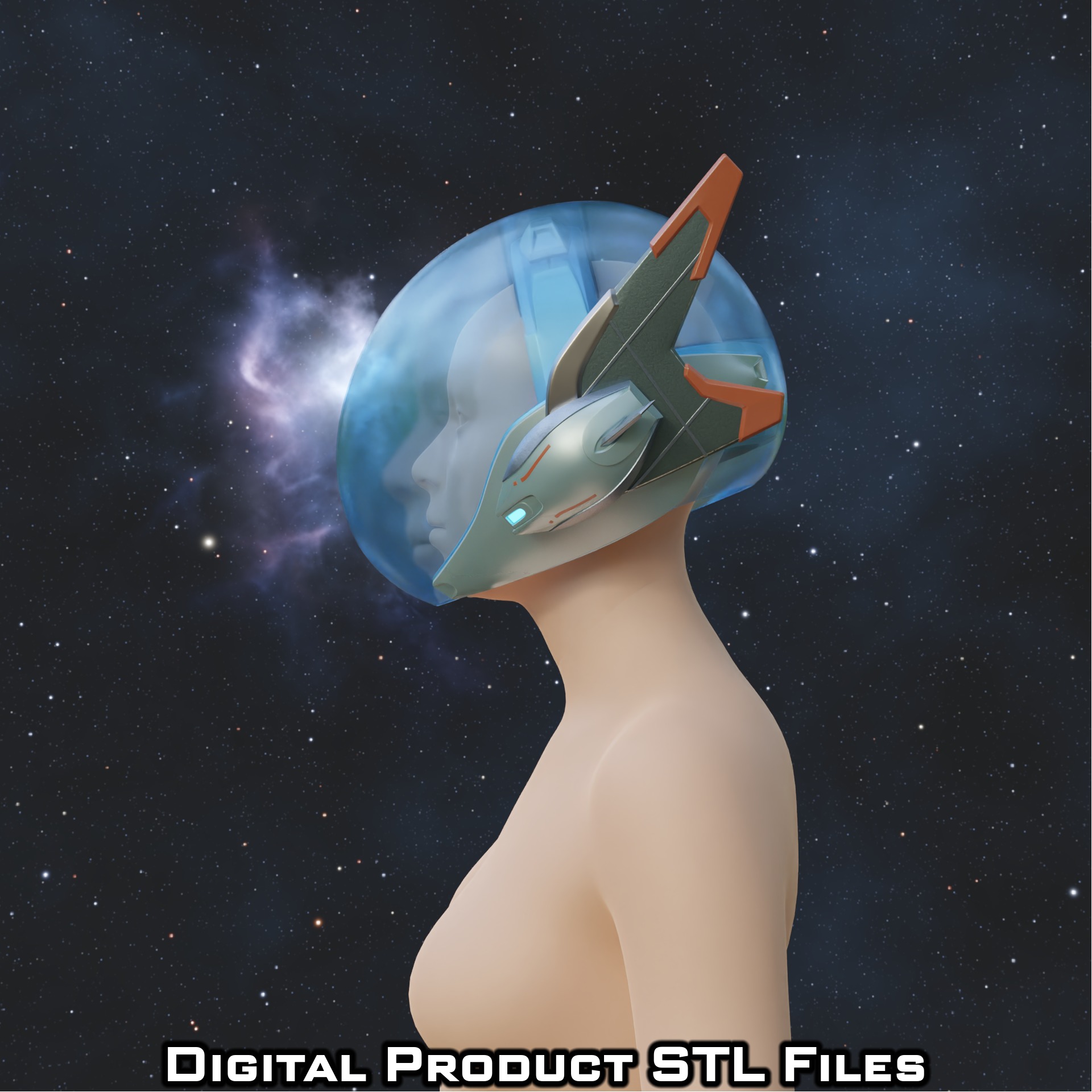 Si Fi Juno Space Ranger Helmet Overwatch 2 3D print model_3