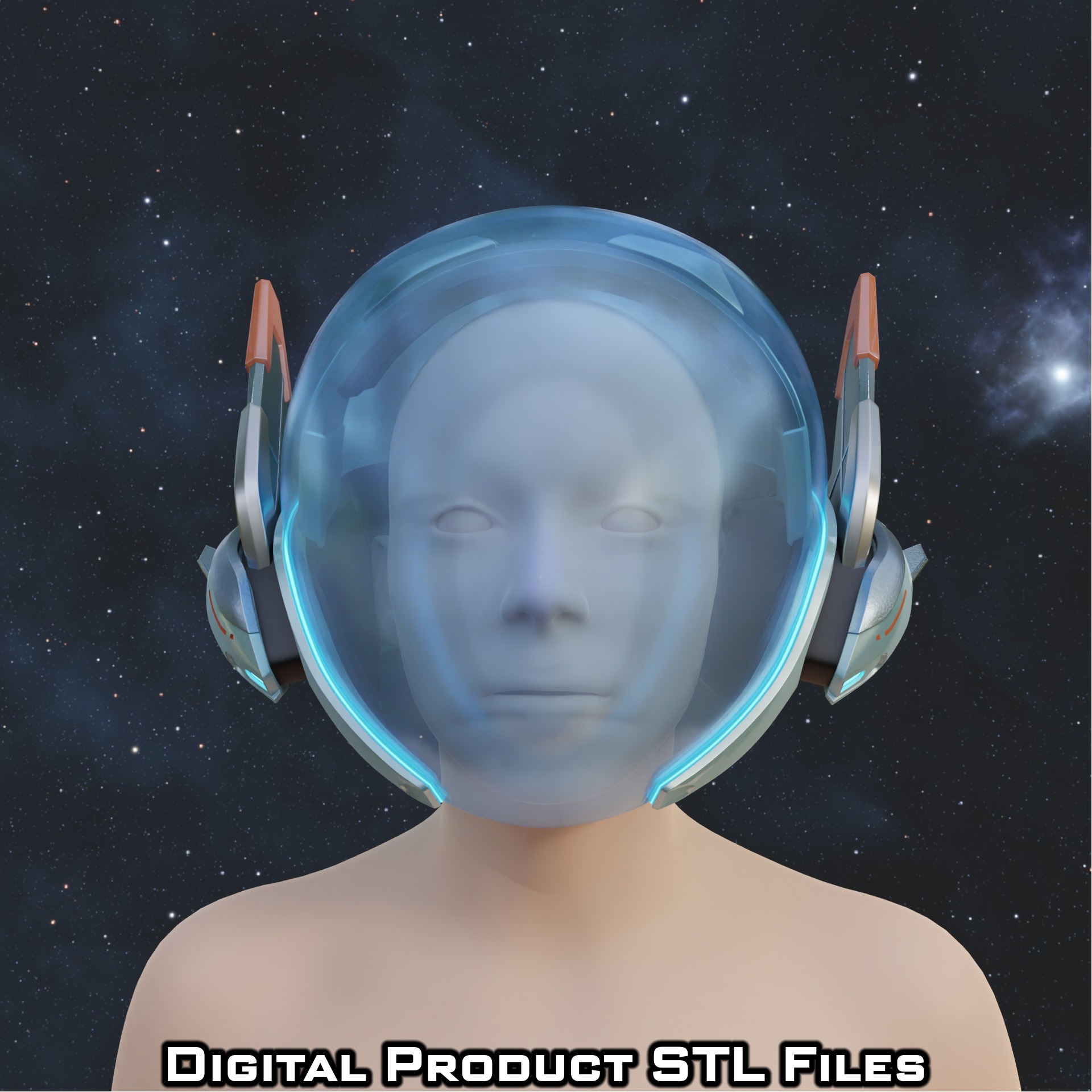 Si Fi Juno Space Ranger Helmet Overwatch 2 3D print model_2