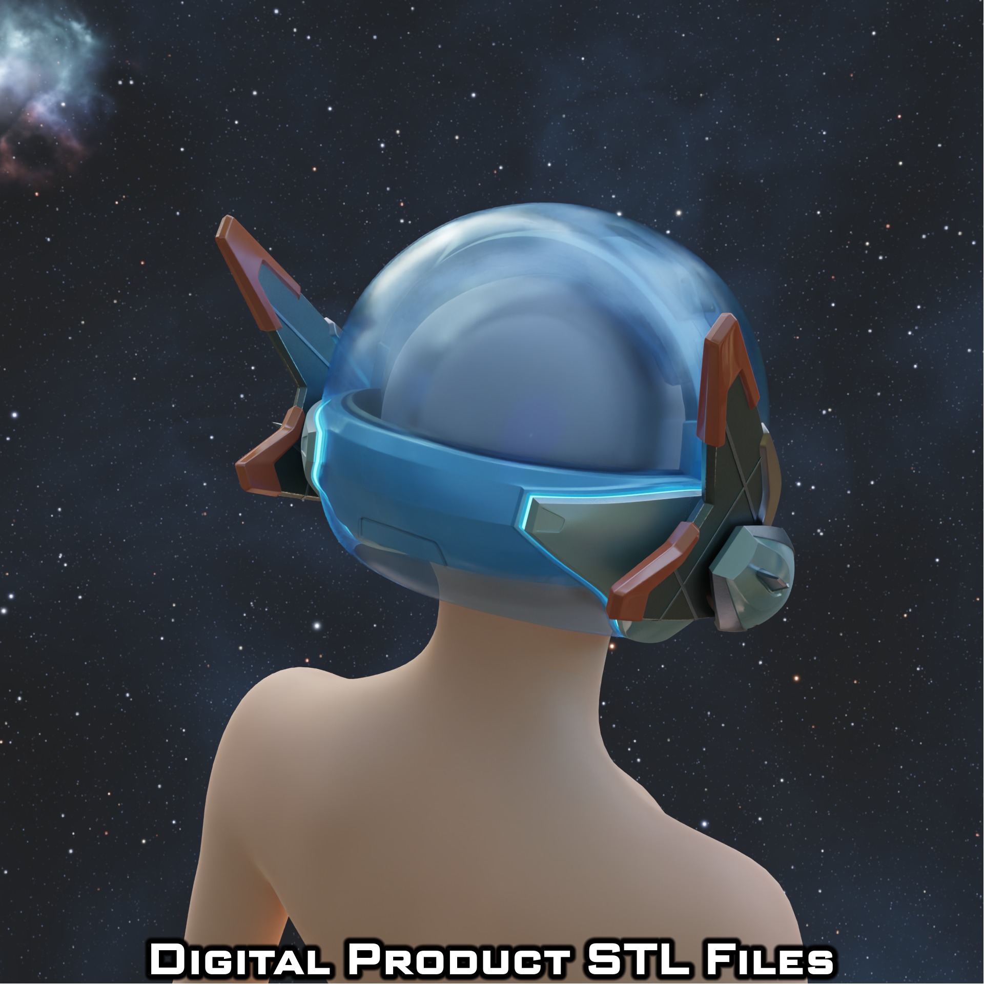 Si Fi Juno Space Ranger Helmet Overwatch 2 3D print model_5