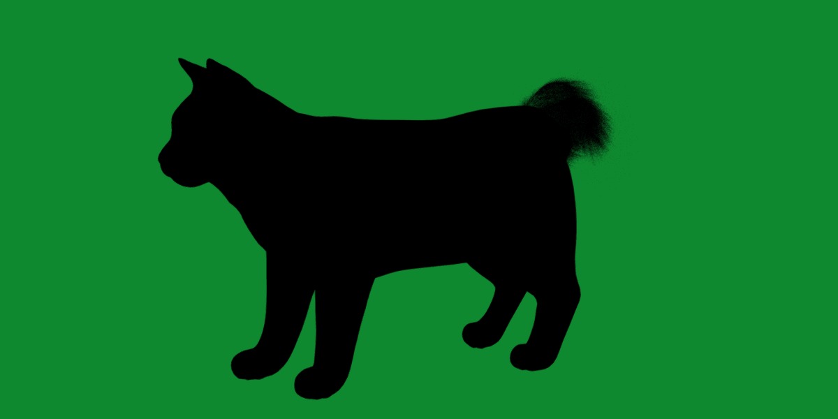 Kurilian Bobtail Cat Low-poly 3D model_10