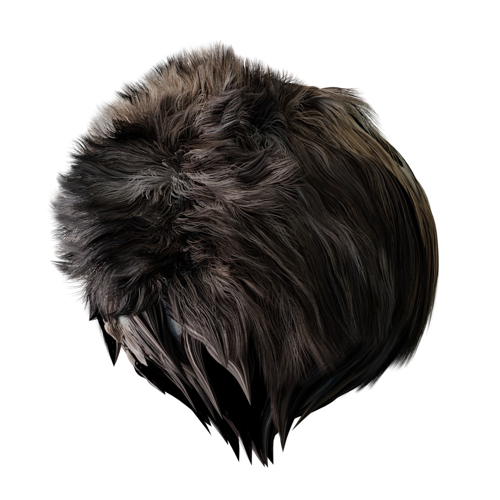 Kurilian Bobtail Cat Low-poly 3D model_28