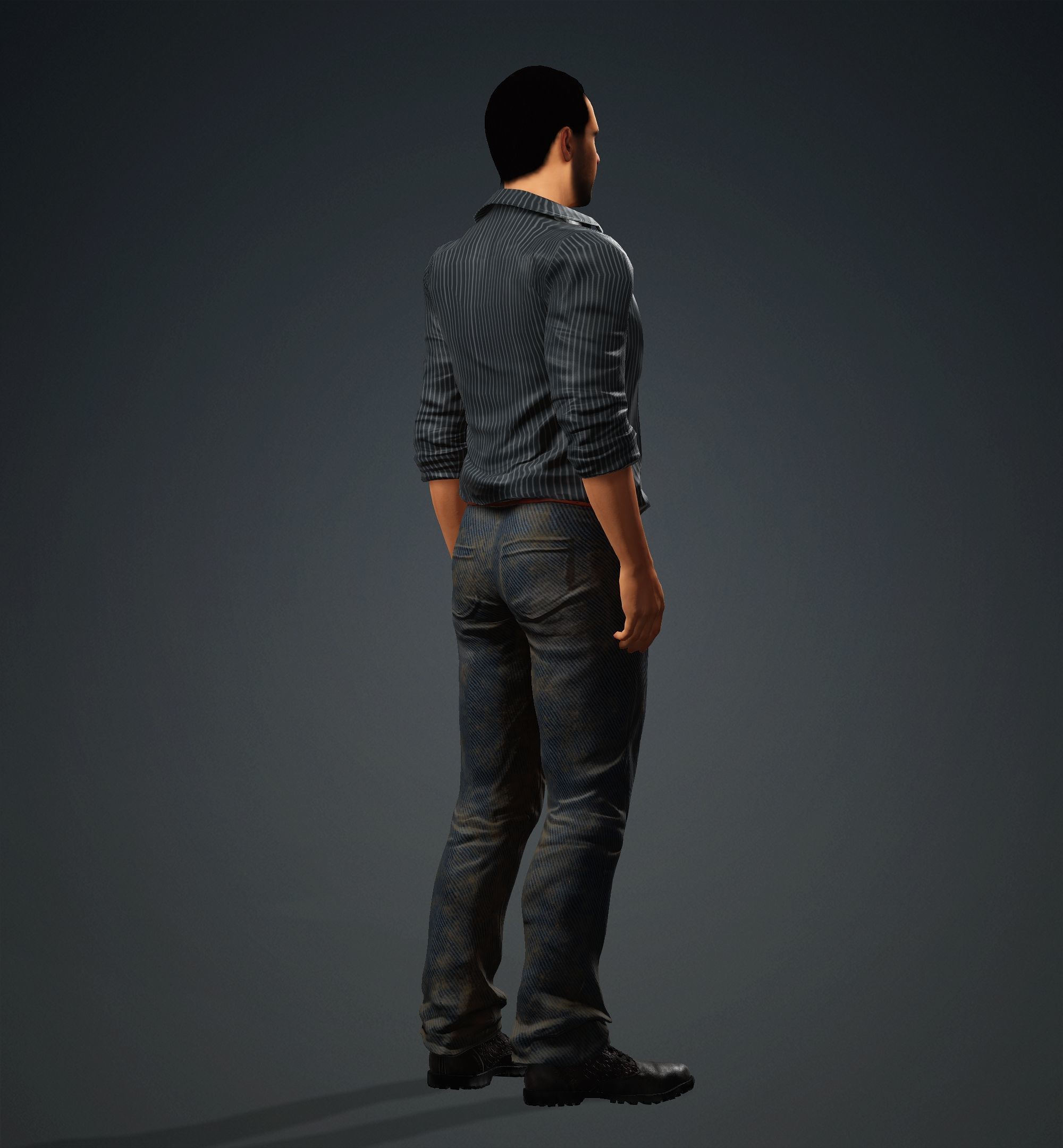 Tom Cruise Low-poly 3D model_15