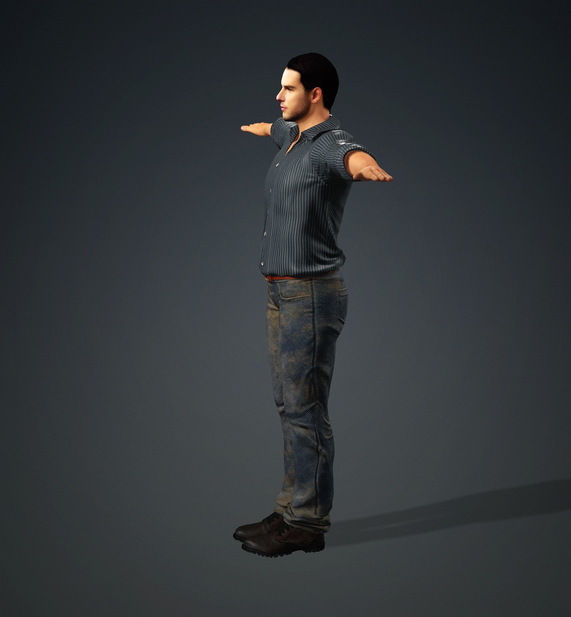 Tom Cruise Low-poly 3D model_18
