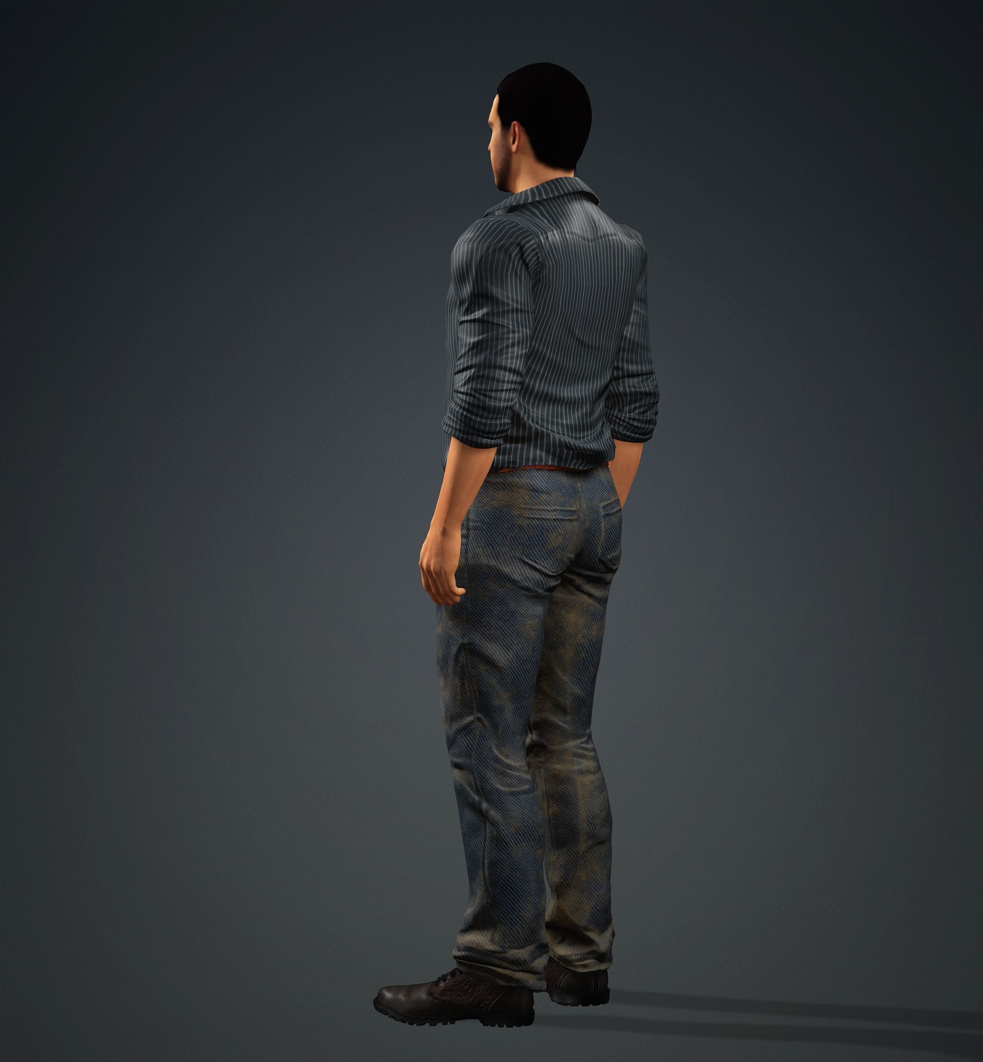 Tom Cruise Low-poly 3D model_13