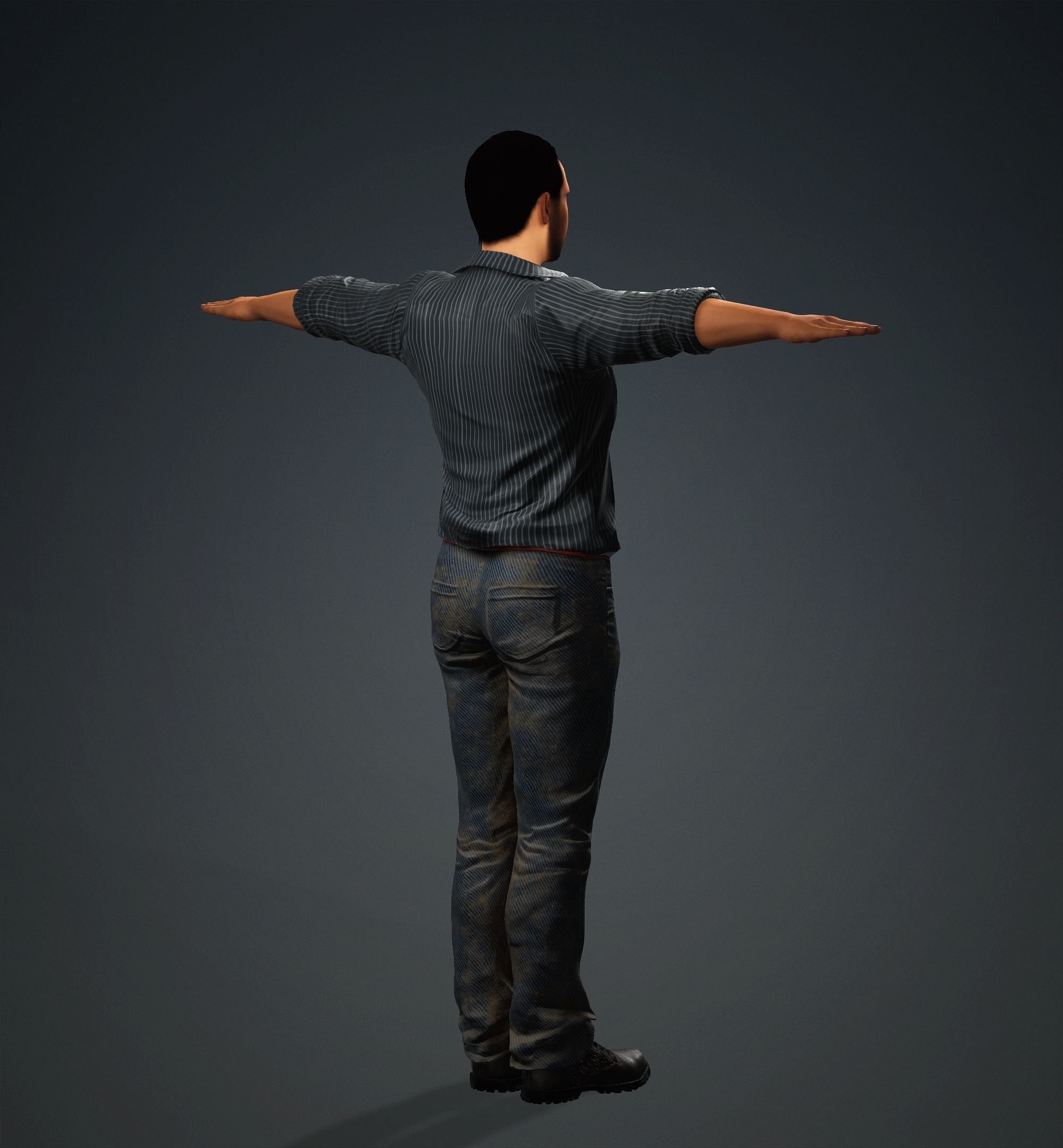 Tom Cruise Low-poly 3D model_2