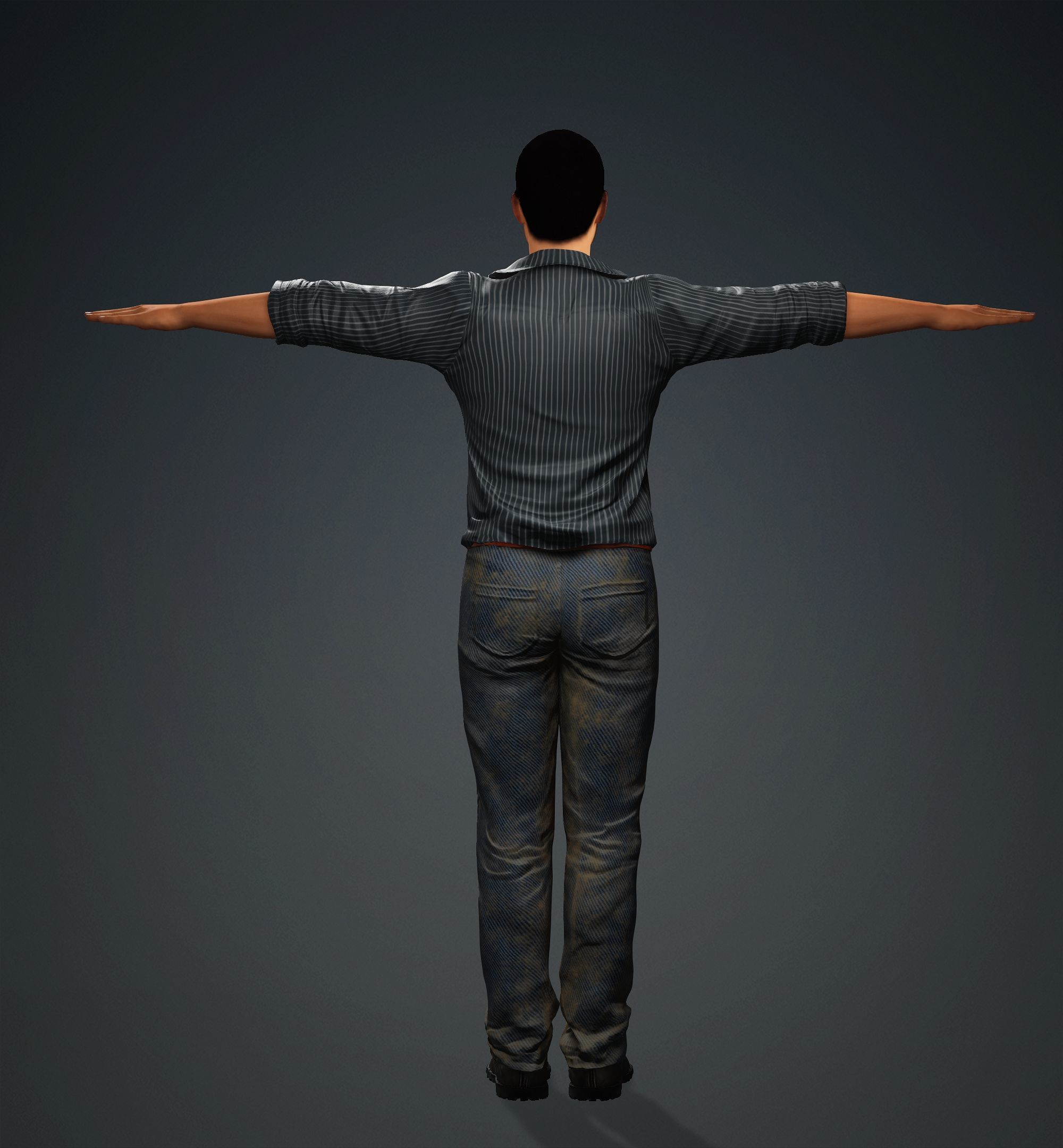 Tom Cruise Low-poly 3D model_1