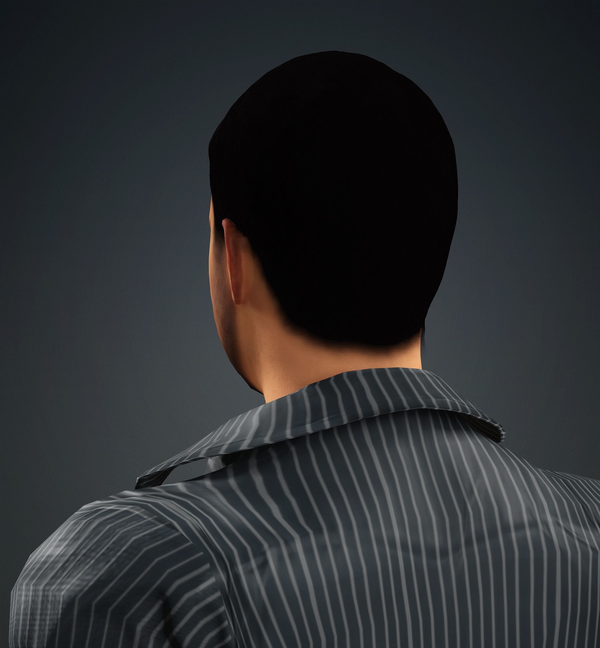 Tom Cruise Low-poly 3D model_9