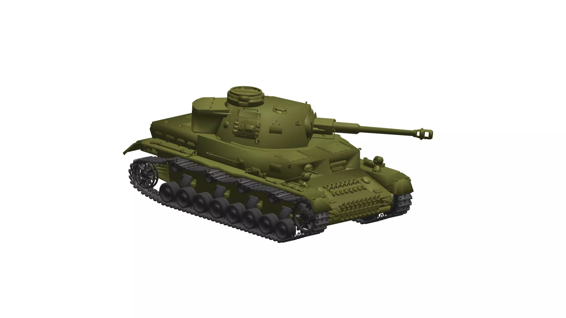 German tank Panzerkampfwagen IV 3D model