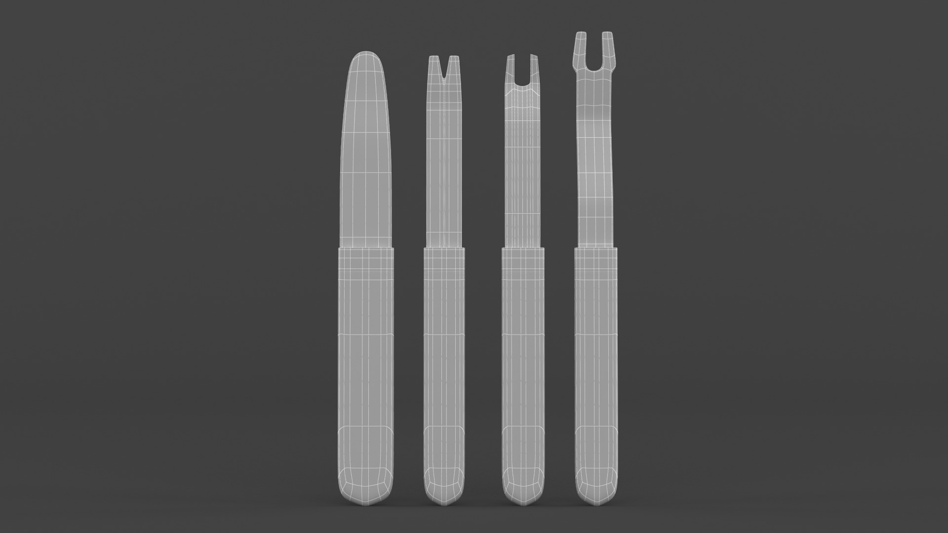 Door Panel and Trim Tool Set 3D model_7