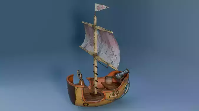 Old Stylized Boat