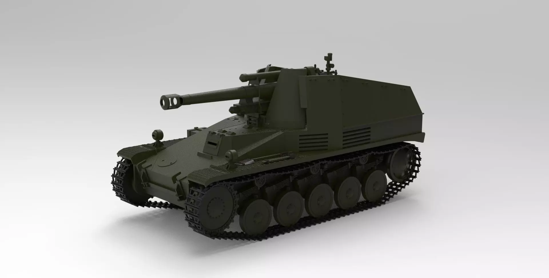  Wespe tank 3D model_0