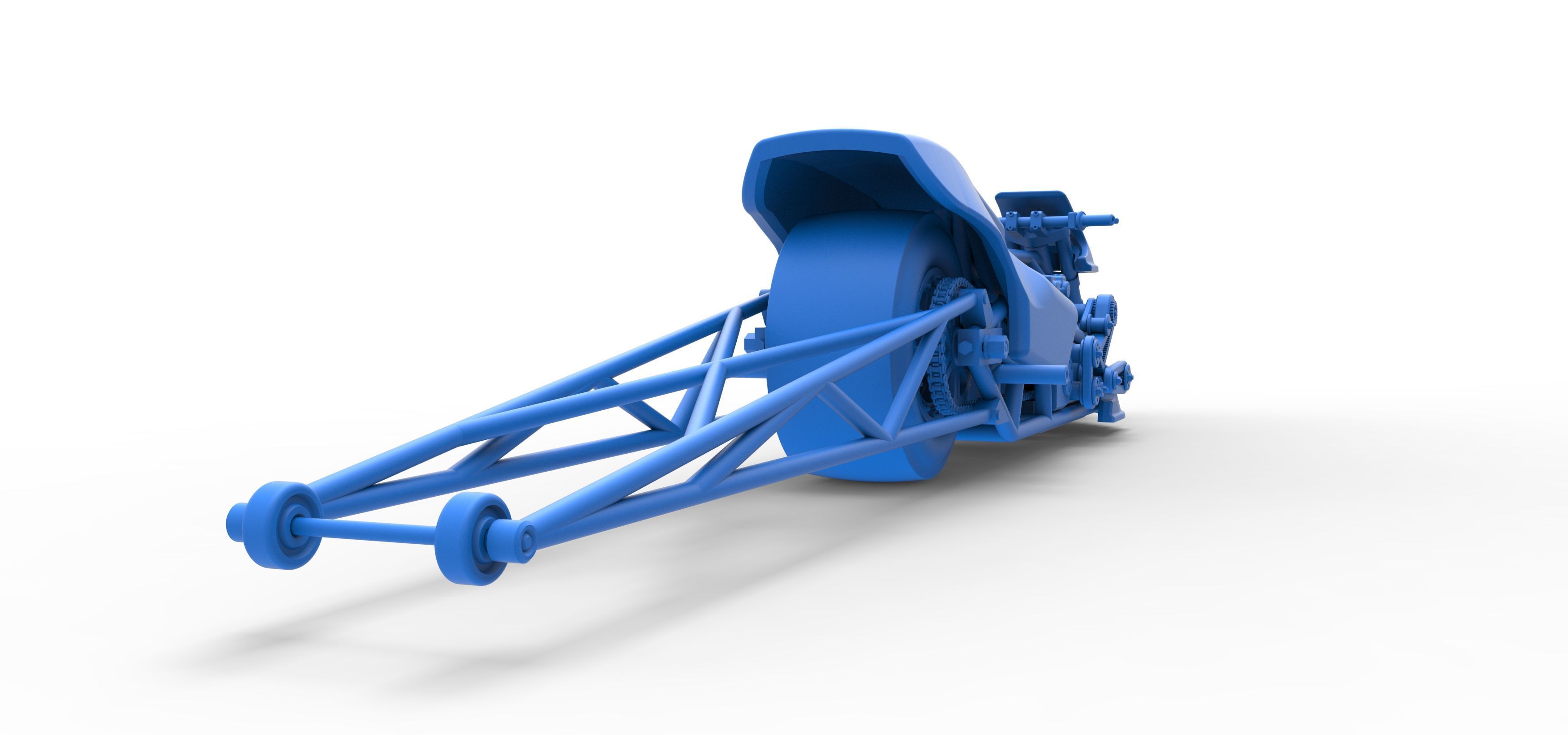Top fuel dragster motorcycle Scale 1 to 25 3D print model_47