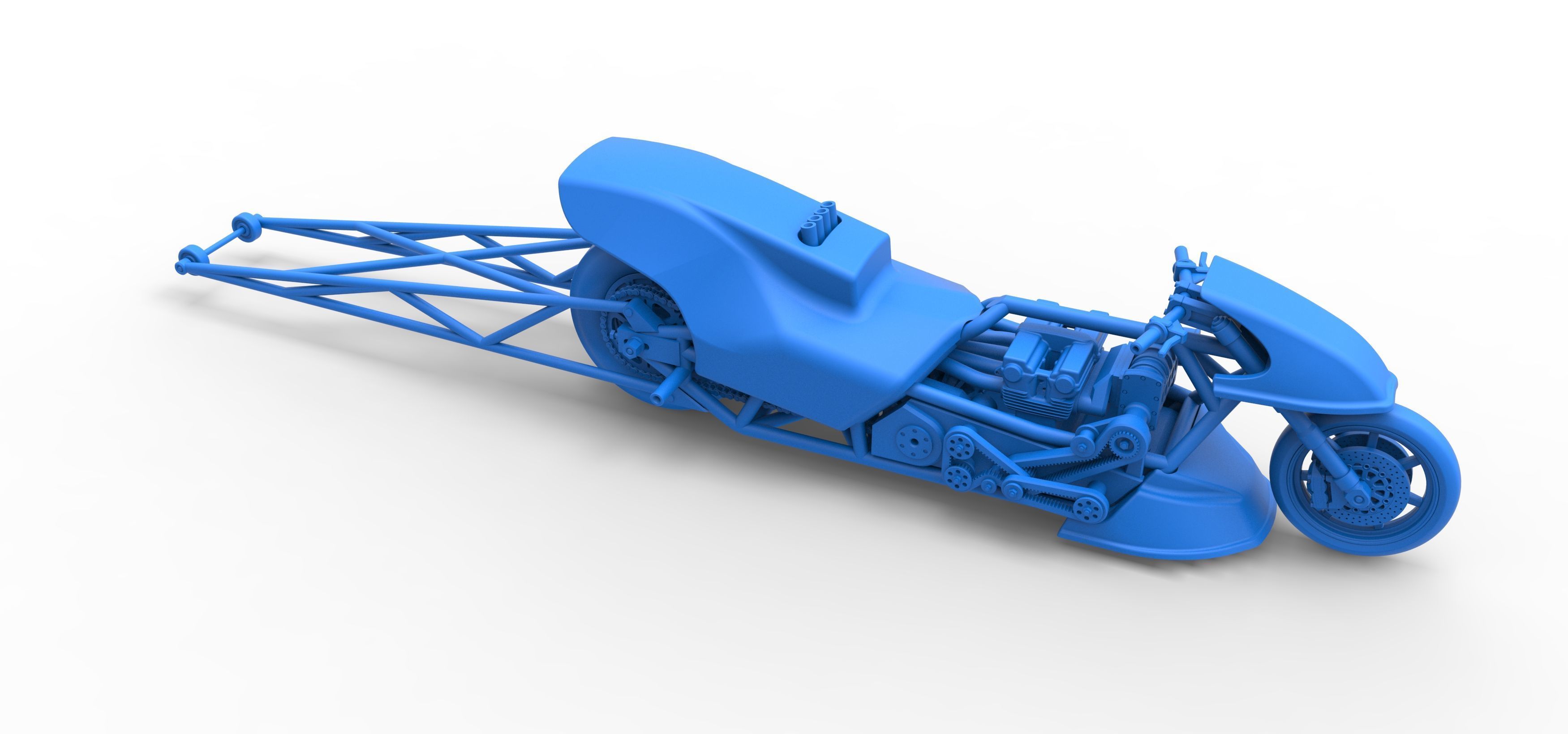 Top fuel dragster motorcycle Scale 1 to 25 3D print model_52