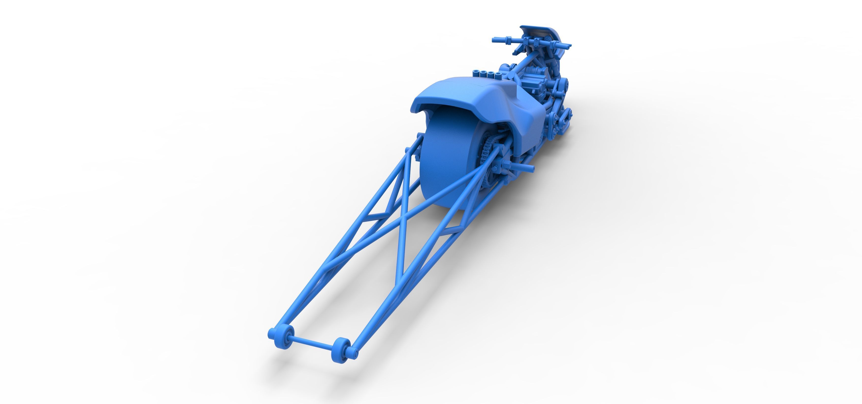 Top fuel dragster motorcycle Scale 1 to 25 3D print model_46