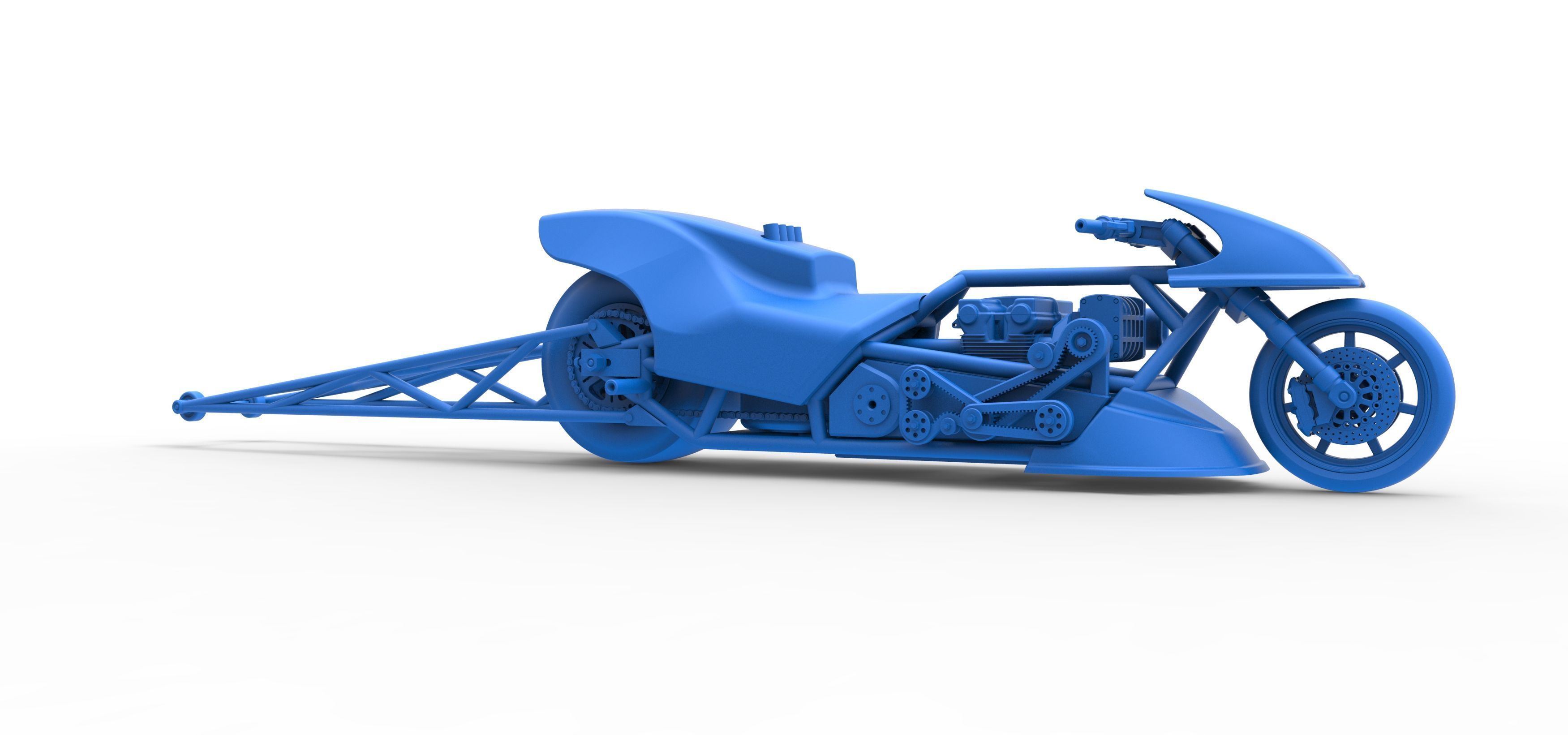 Top fuel dragster motorcycle Scale 1 to 25 3D print model_53
