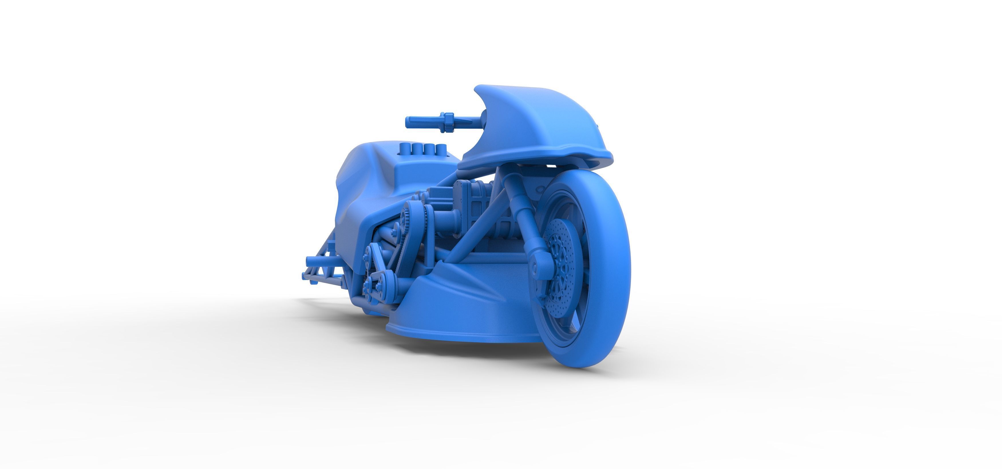 Top fuel dragster motorcycle Scale 1 to 25 3D print model_55