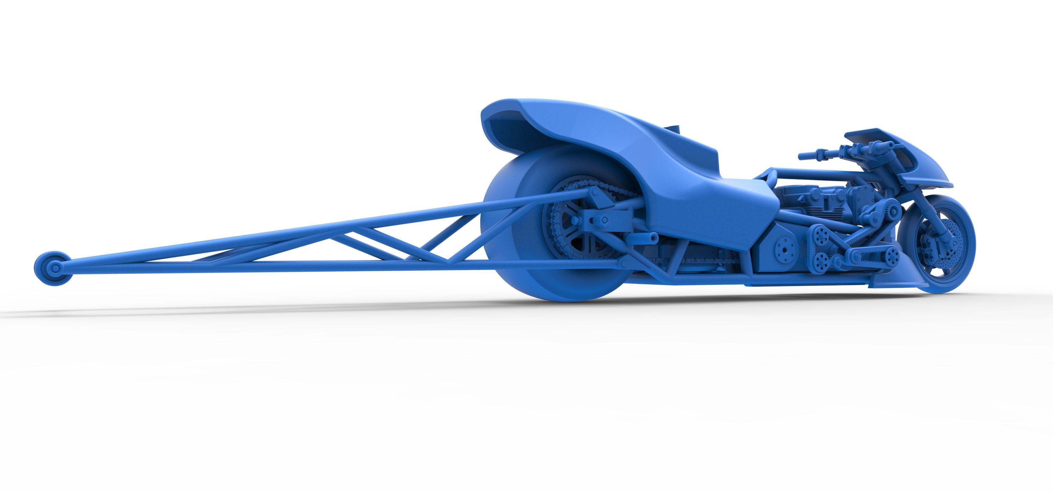 Top fuel dragster motorcycle Scale 1 to 25 3D print model_49