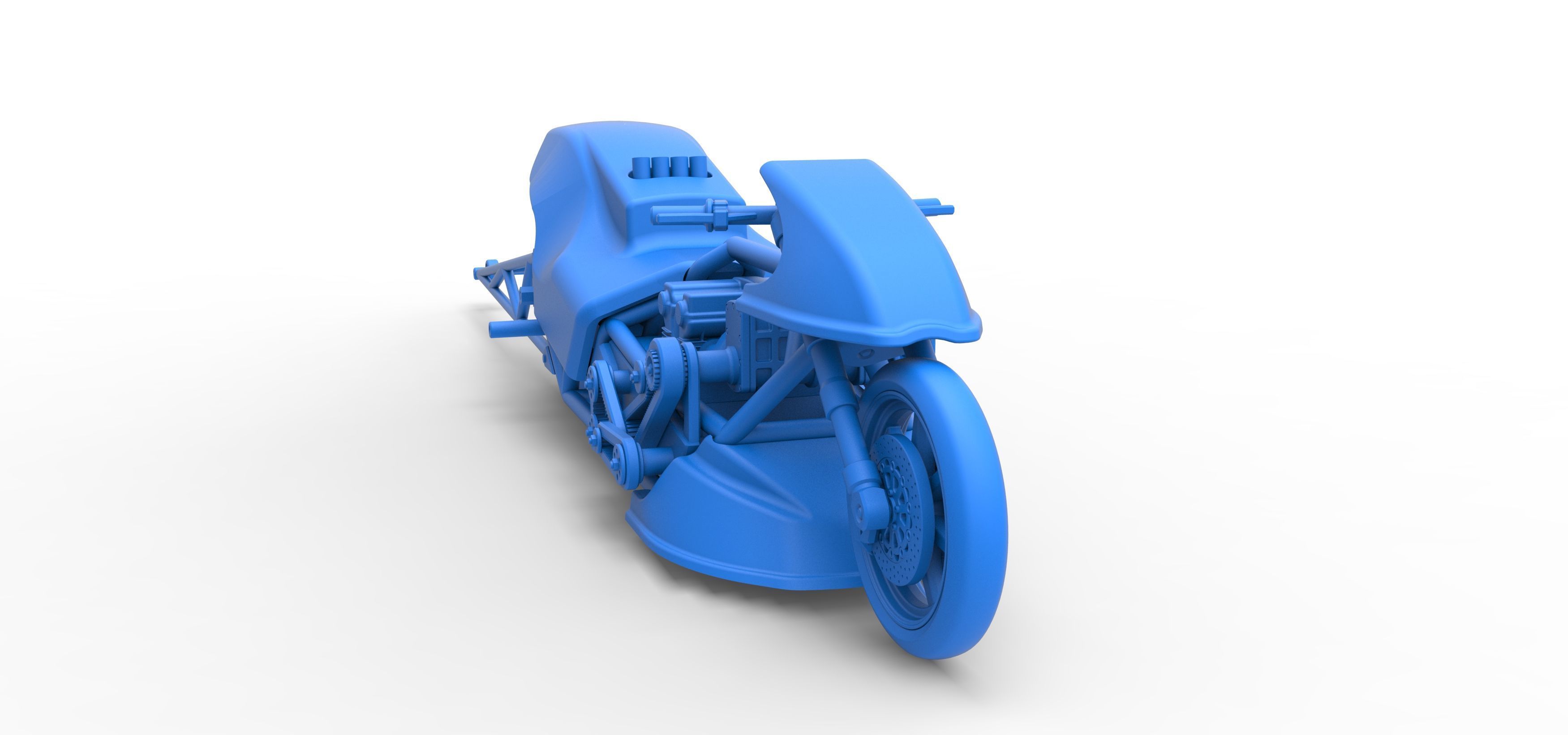Top fuel dragster motorcycle Scale 1 to 25 3D print model_54