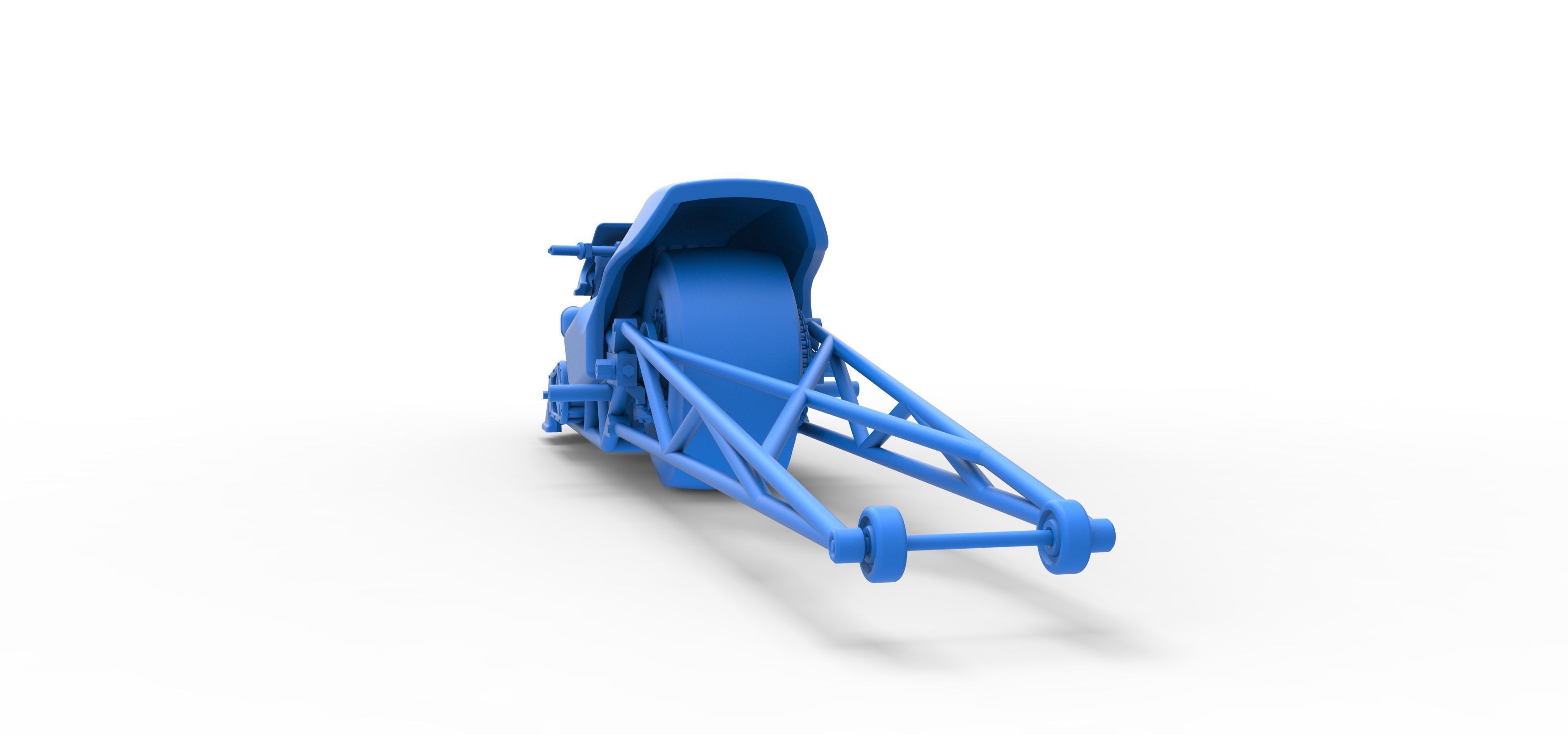 Top fuel dragster motorcycle Scale 1 to 25 3D print model_43