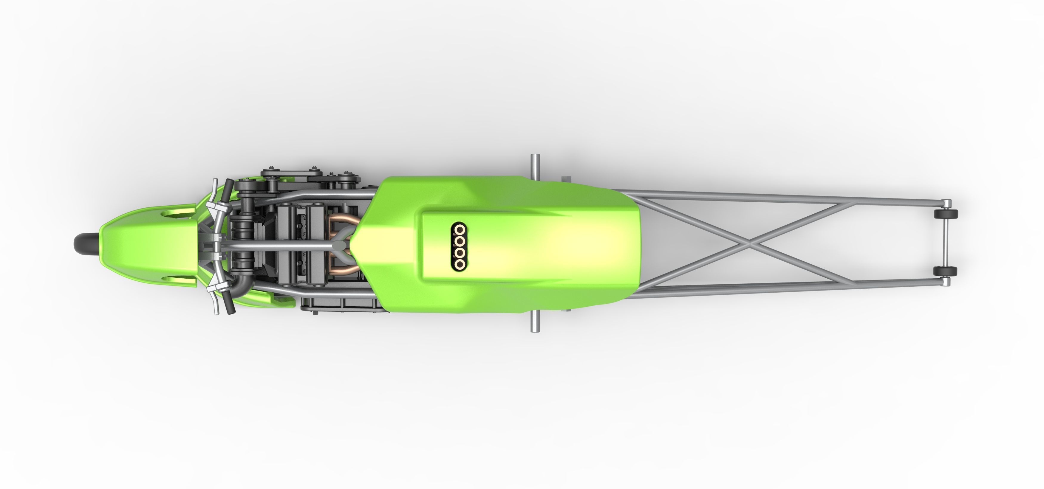 Top fuel dragster motorcycle Scale 1 to 25 3D print model_12