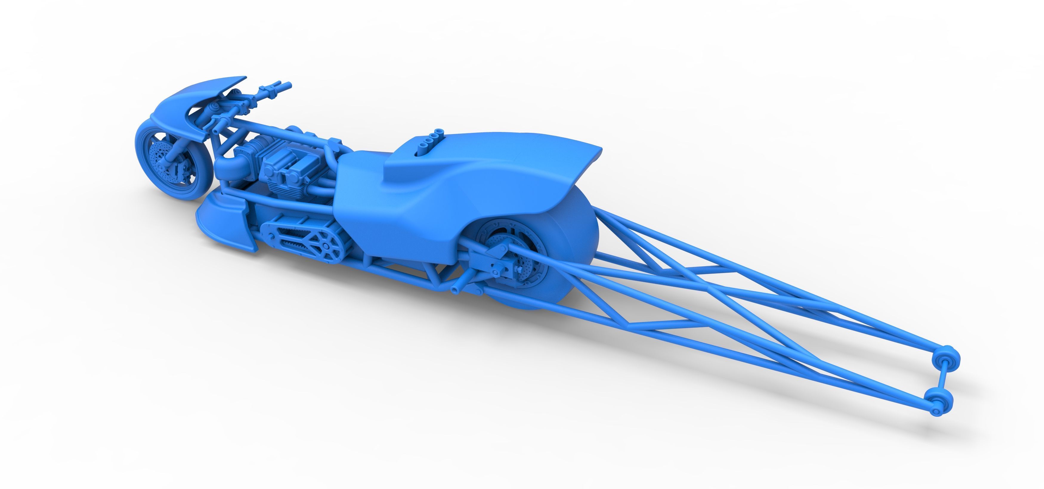Top fuel dragster motorcycle Scale 1 to 25 3D print model_40