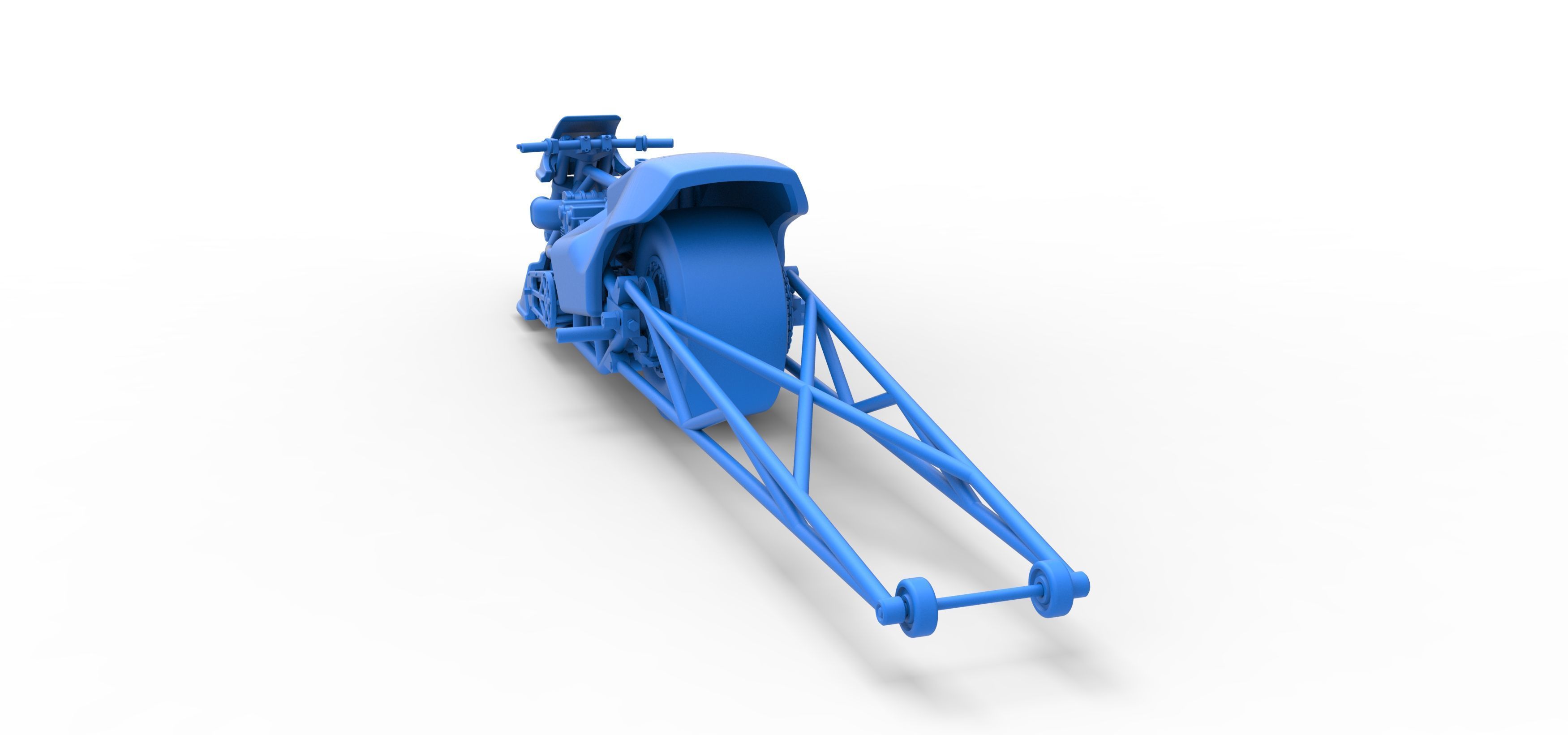 Top fuel dragster motorcycle Scale 1 to 25 3D print model_42