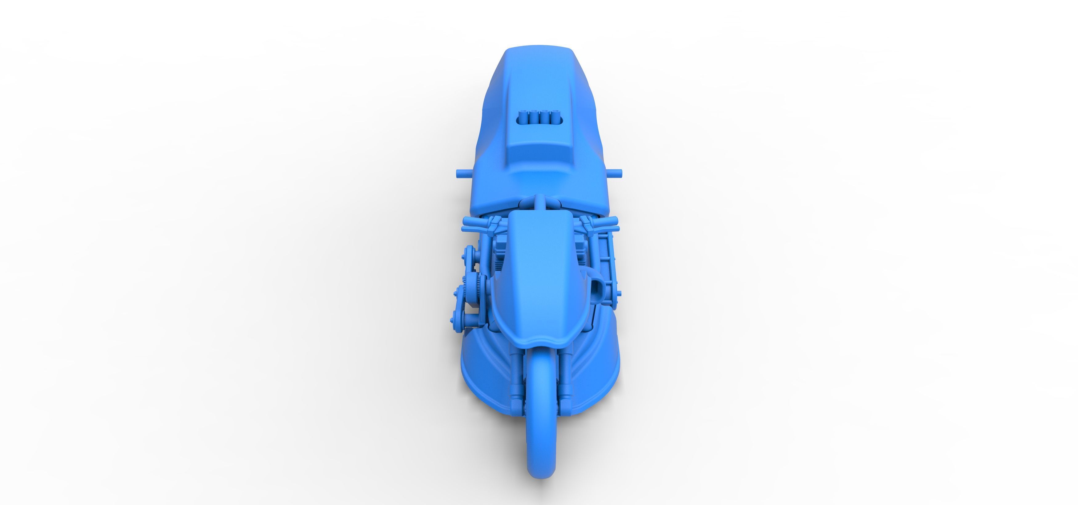 Top fuel dragster motorcycle Scale 1 to 25 3D print model_36