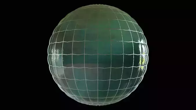 Wired Glass PBR Substance Material