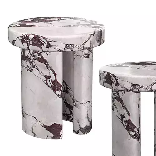 Pietra Side Table in Viola Monet