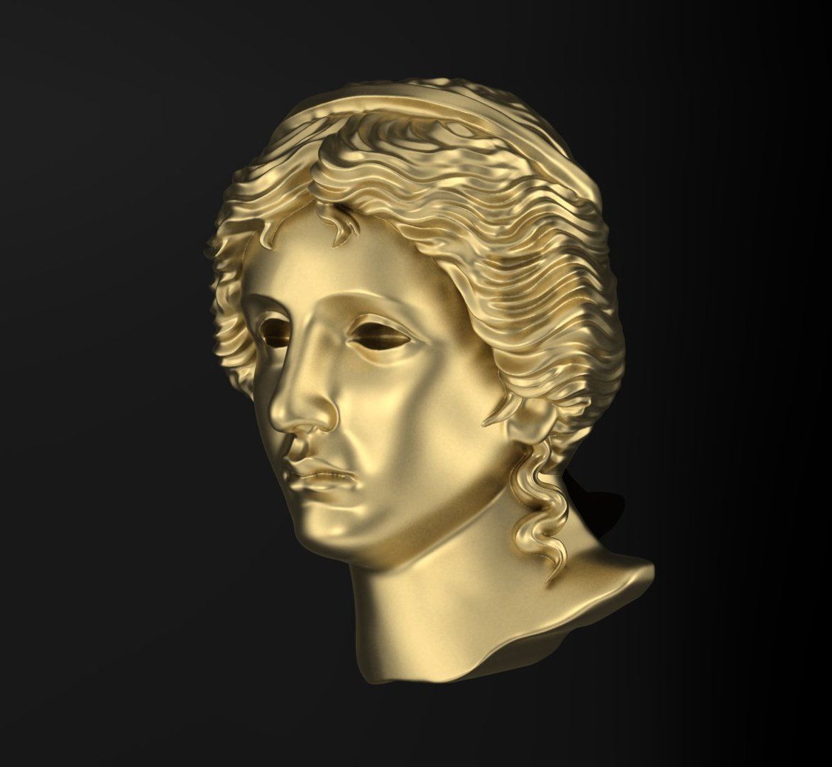  Anahit sculpture 3DM STL OBJ model for 3D printing and CNC 3D print model_8