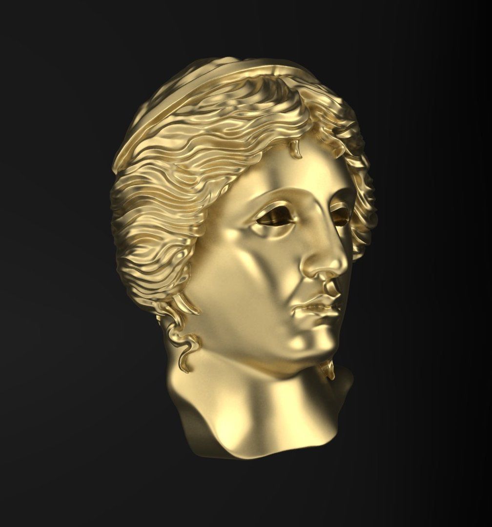  Anahit sculpture 3DM STL OBJ model for 3D printing and CNC 3D print model_2