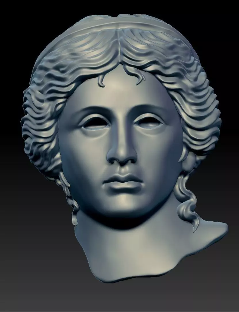  Anahit sculpture 3DM STL OBJ model for 3D printing and CNC 3D print model_0