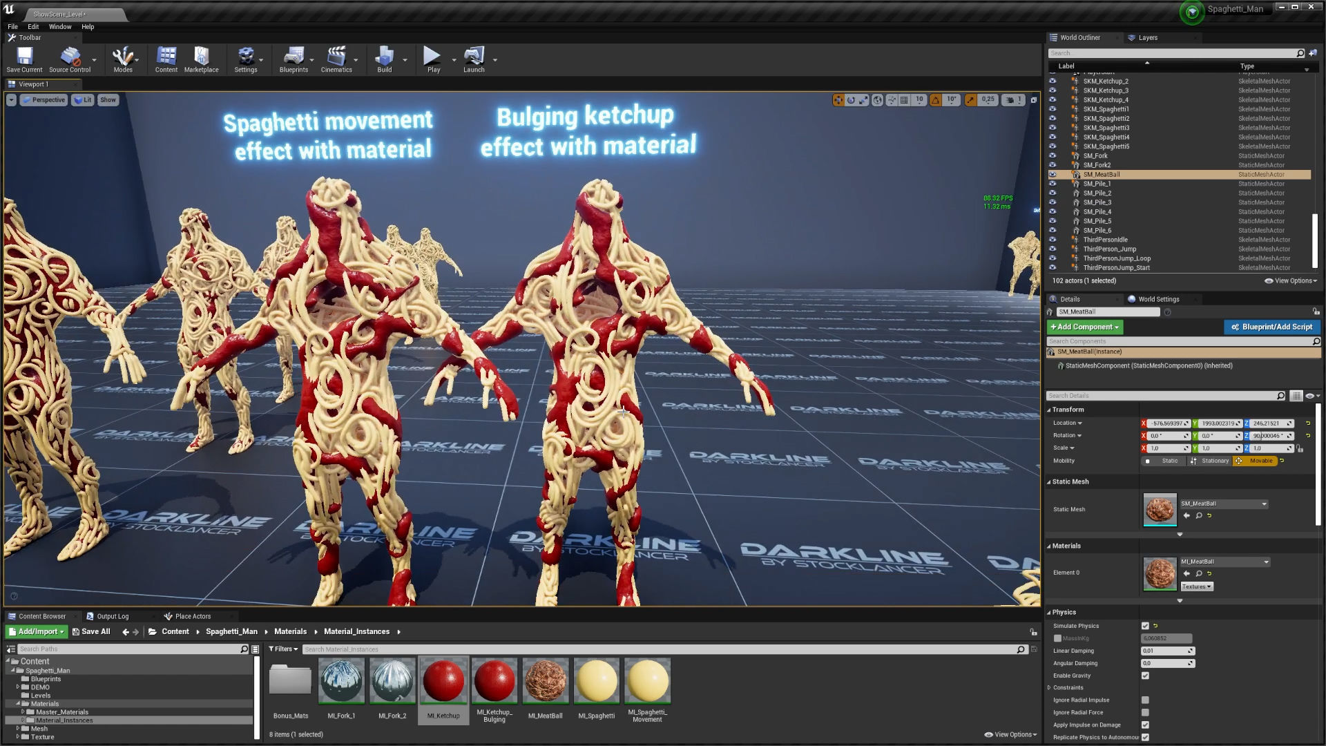 Spaghetti Man for UE Low-poly 3D model_8