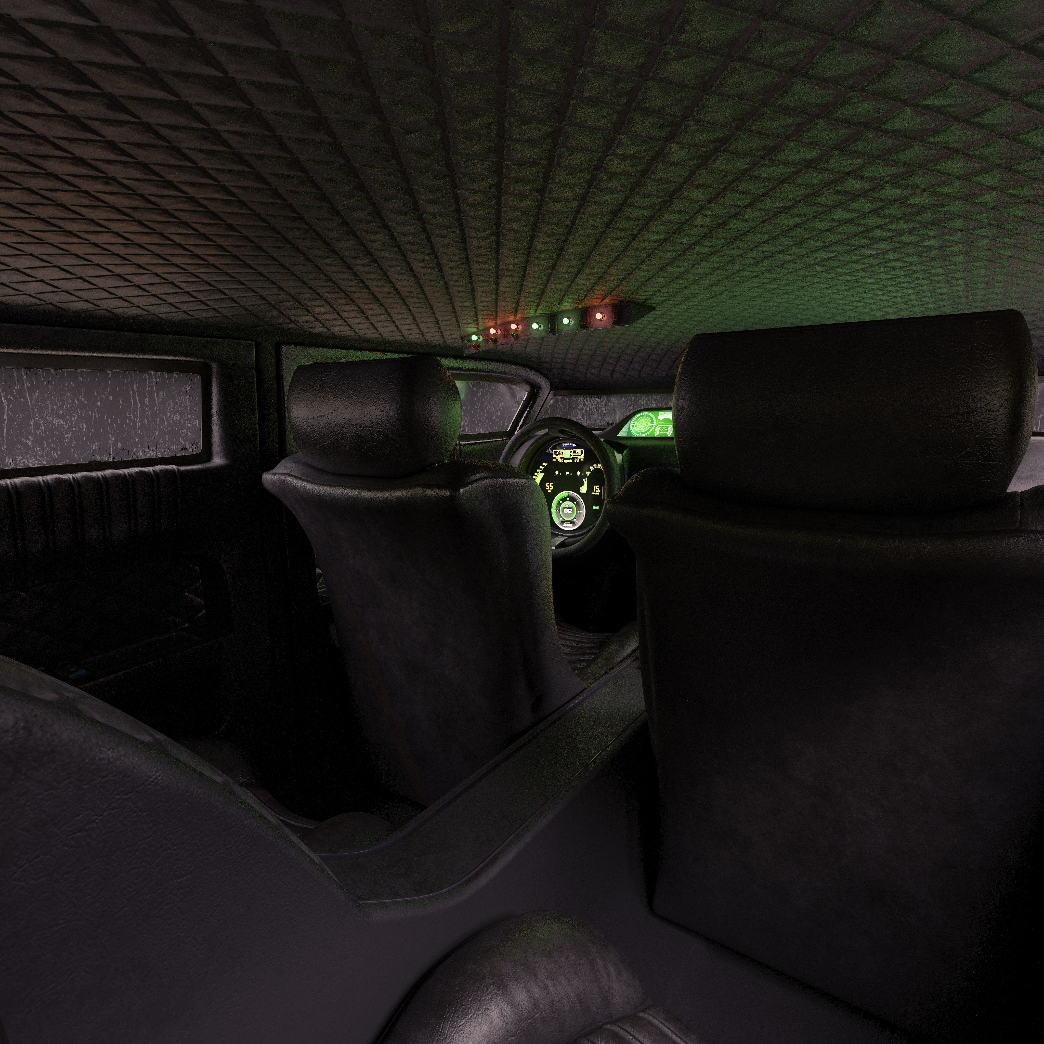 Futuristic flying car 5 3D model_24