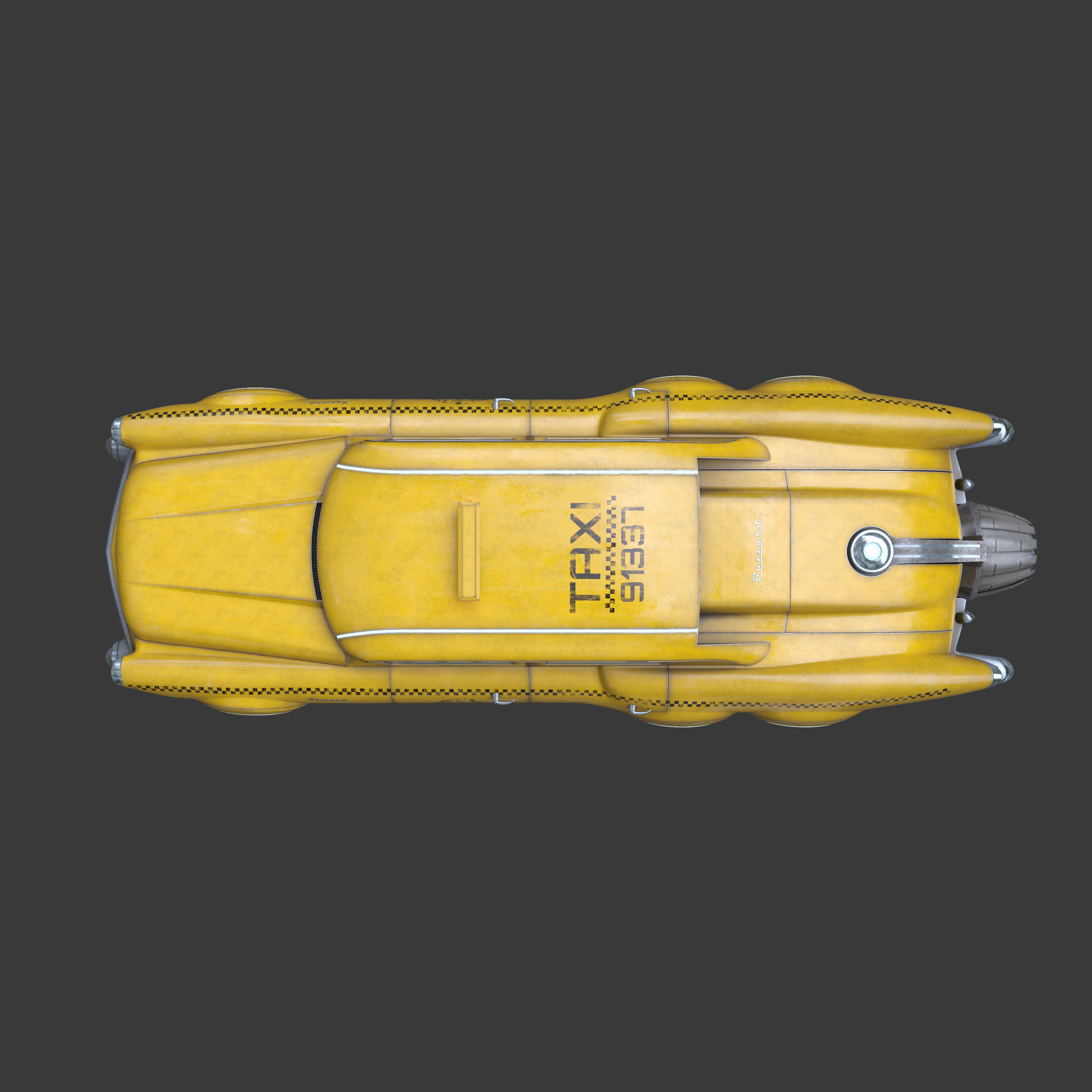 Futuristic flying car 5 3D model_11