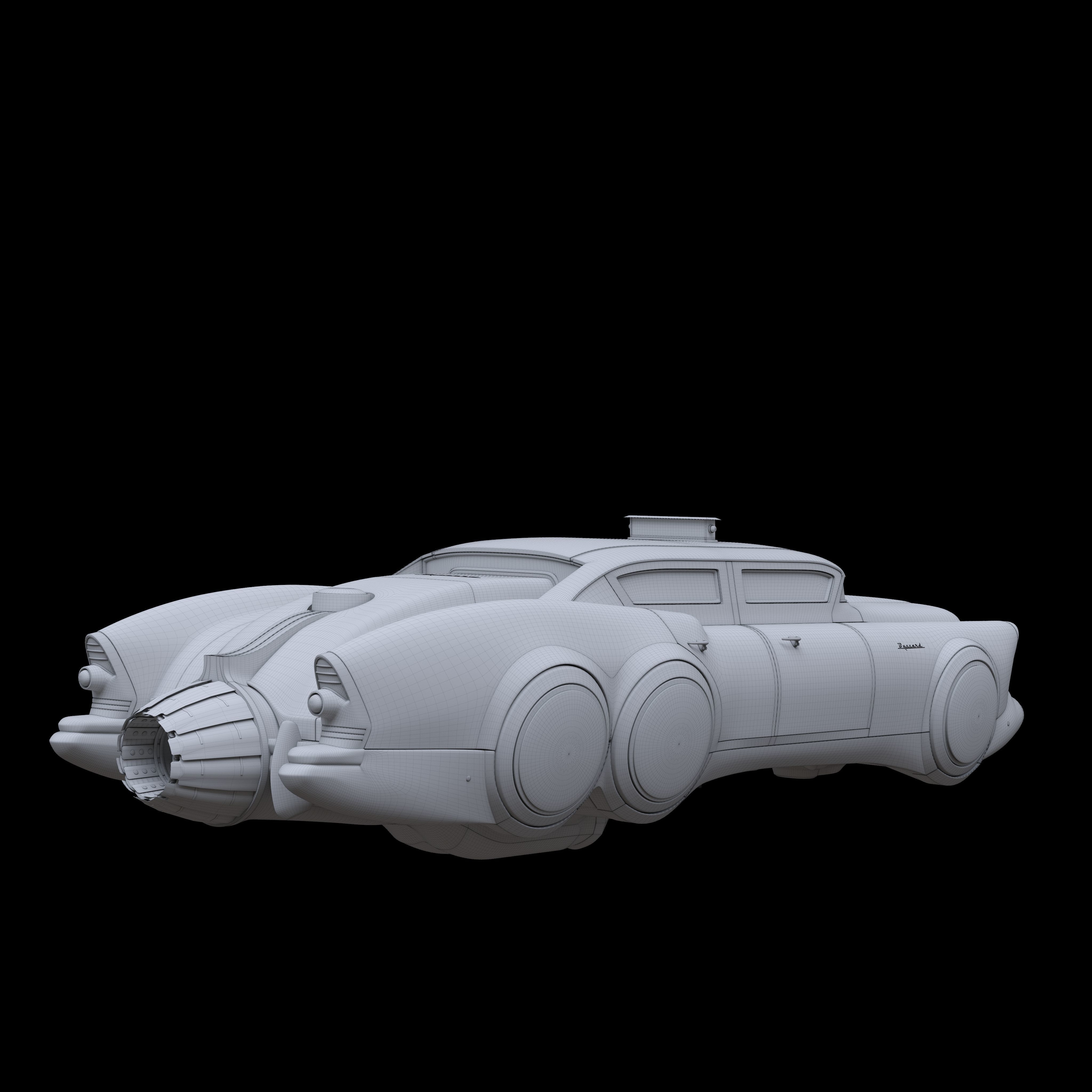 Futuristic flying car 5 3D model_19