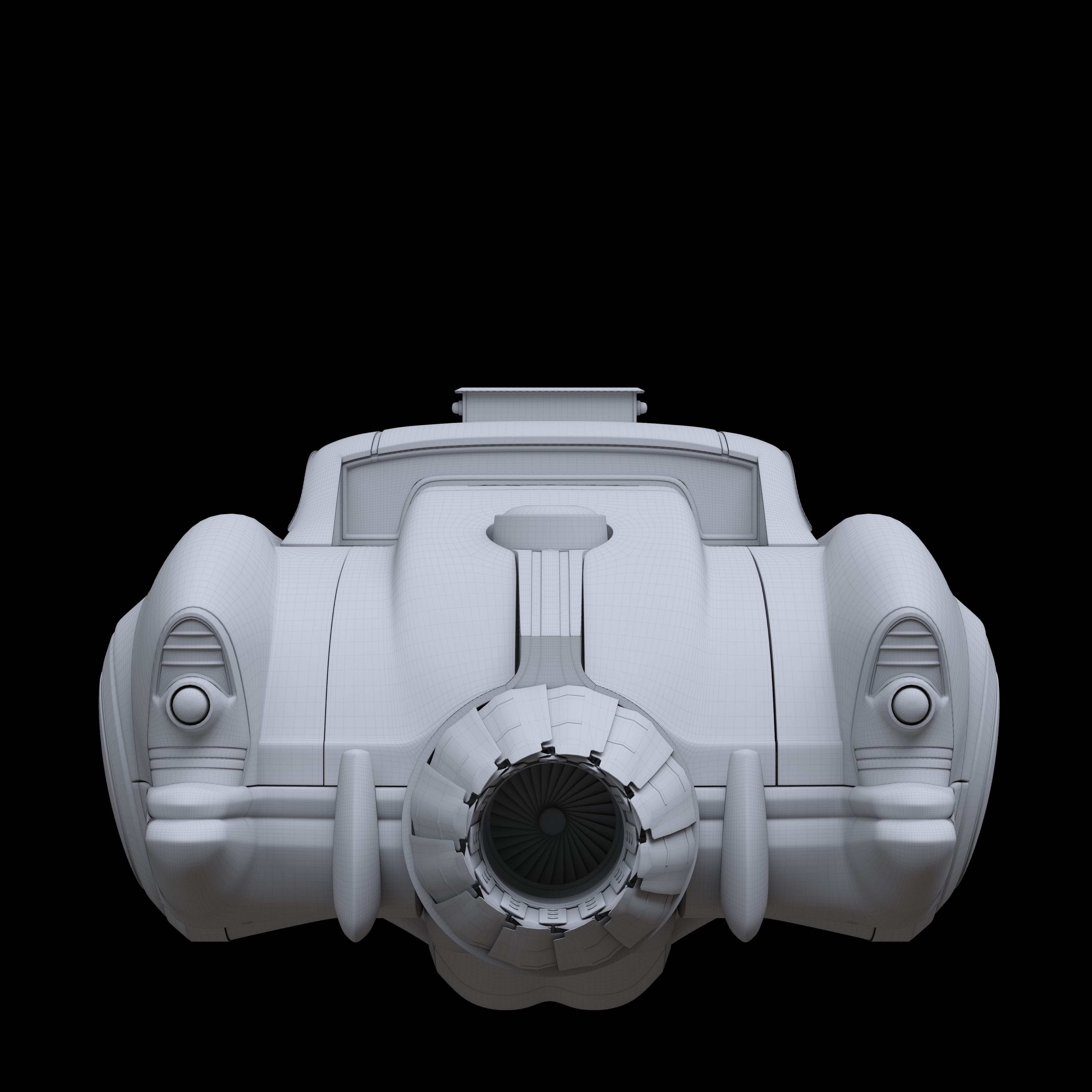 Futuristic flying car 5 3D model_20