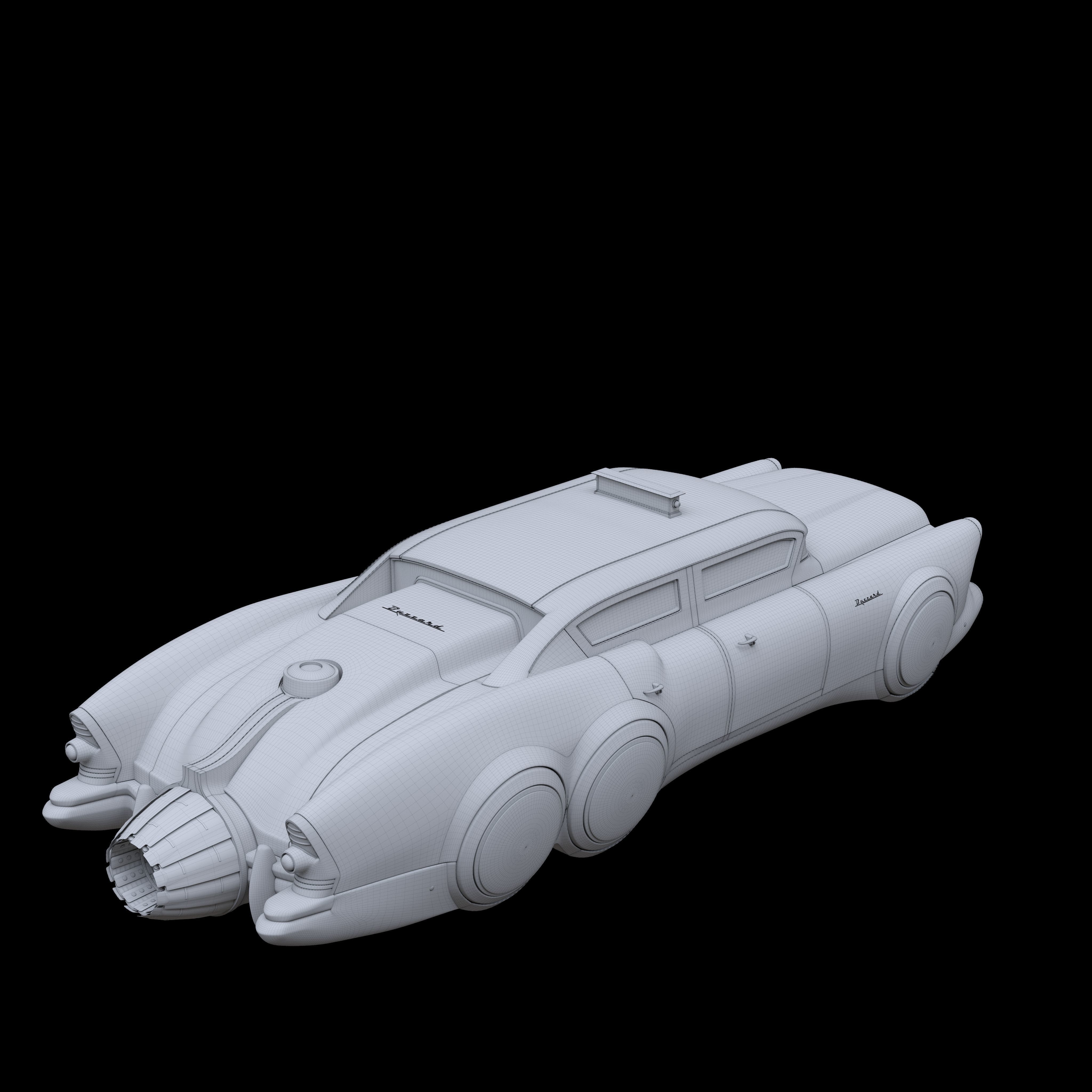 Futuristic flying car 5 3D model_14